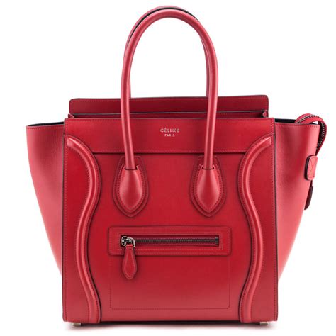 celine micro red|real real handbags celine.